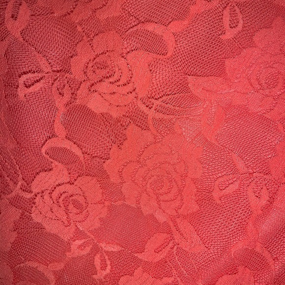 Coral Floral Dress - Picture 5 of 5